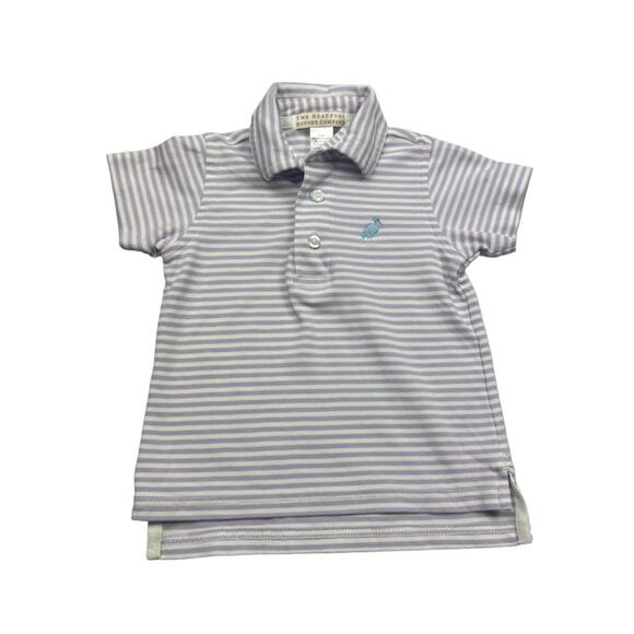 The Beaufort Bonnet Company Other - Beaufort Bonnet Striped Collared Purple and White Striped Shirt